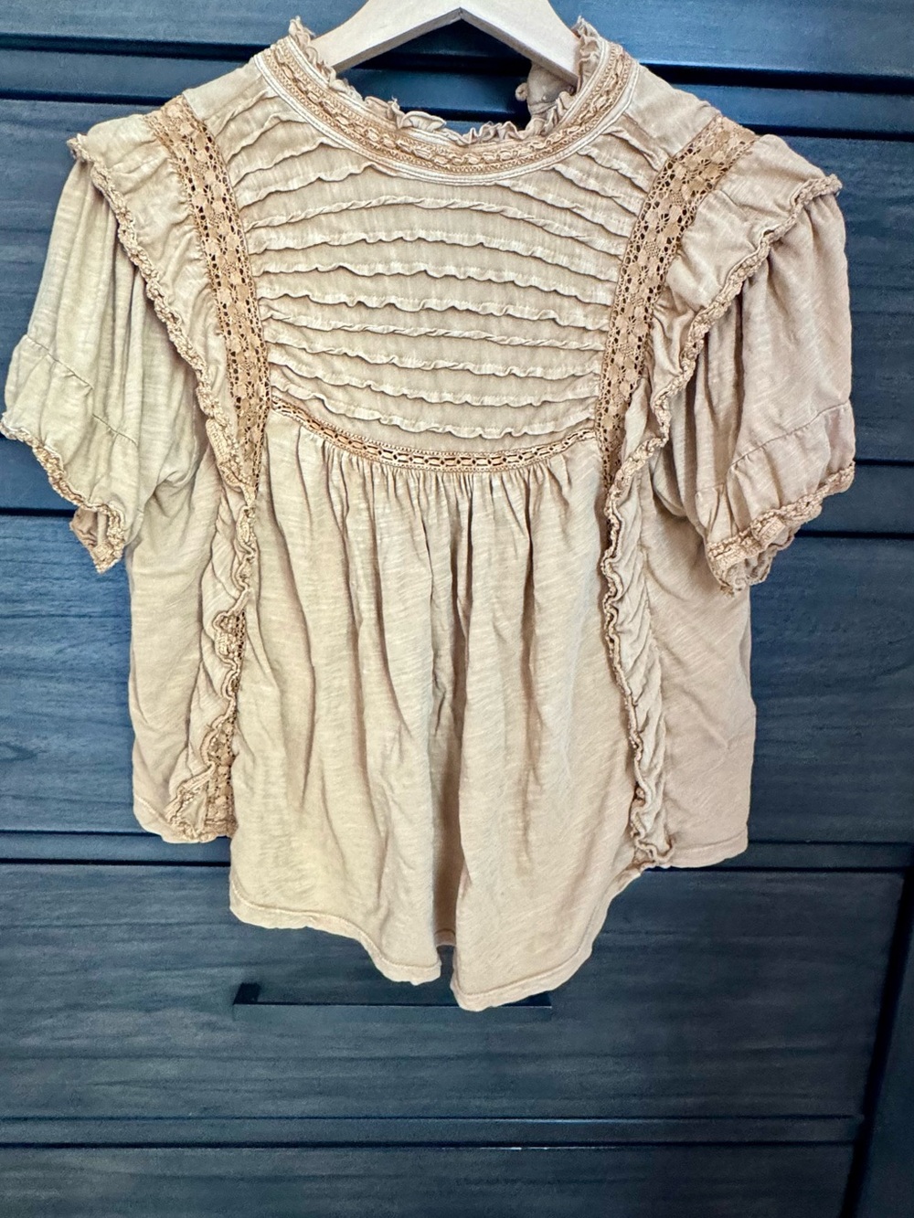 Free People Women's Le Femme Short-Sleeve Top